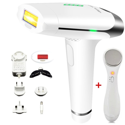 Laser Hair Removal Machine With Portable Beauty Instrument Set Painless Laser Epilator & Anti-Ageing Facial Skin Appliance Kit