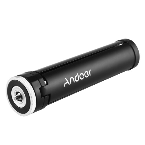 Andoer Q166B Mini Desktop Tripod Aluminum Alloy Table Tripod Stand with 1/4