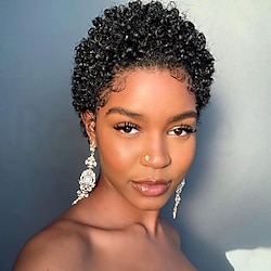 Short Black Bob Wig Wavy Curly Bob Hairstyles Synthetic Bob Wigs For Black Women Natural Short Hair Wig Lightinthebox