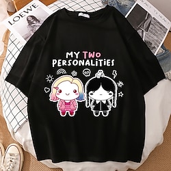 Wednesday Addams Addams family Wednesday T-shirt Anime Classic Street Style T-shirt For Men's Women's Unisex Adults' Hot Stamping 100% Polyester Casual Daily Lightinthebox