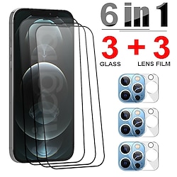 [1  1 paquet] [Pack 22] [Pack 33] Téléphoner Protection Écran  Protecteur D'objectif D'appareil Photo Pour Apple iPhone 14 Pro Max 14 Plus 13 12 11 Pro Max Mini SE Verre Trempé Haute Définition miniinthebox