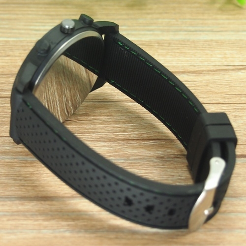 Reloj de pulsera casual deportivo de silicona de acero inoxidable analógico de cuarzo