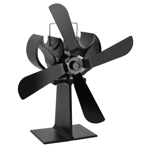Ventilador de chimenea casero de 4 cuchillas Distribución eficiente de calor