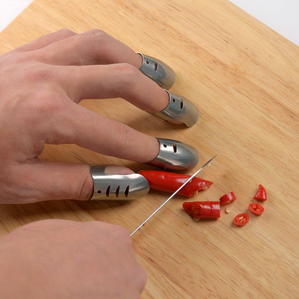 Kitchen Gadgets Stainless Steel Vegetable Slicing Gloves Slicer Hand Guard Finger Kitchenware Supplies 1223287