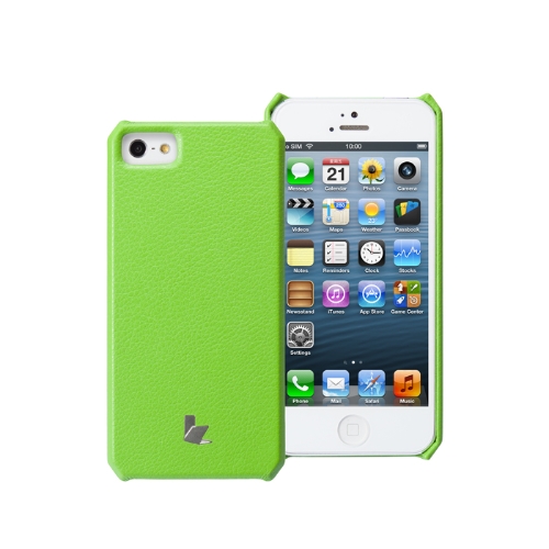 Jisoncase microfibre fait main Etui Housse pour iPhone 5