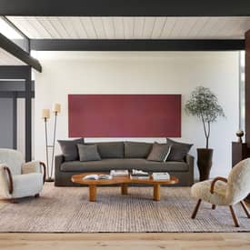 Brown Melrose Checked 4' x 6' Area Rug