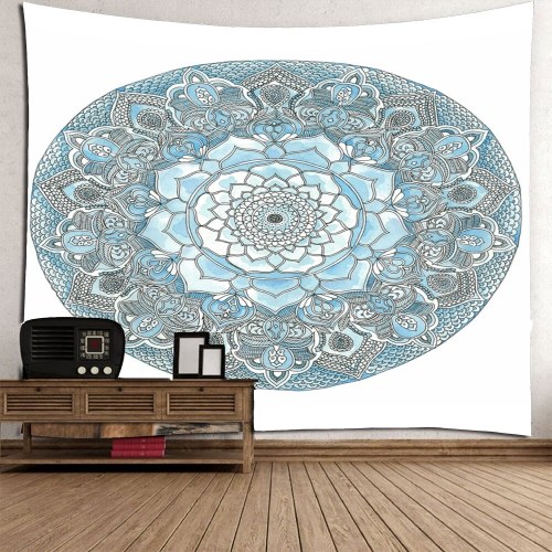 Tissu décoratif abstrait géométrique de mur et de couverture de suspension Tissu polyvalent coloré et serviette de plage de multistyle de Yoga