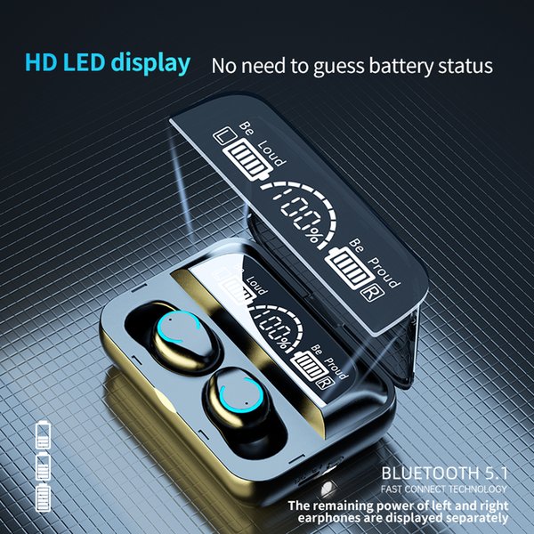 F9-47 Wireless Headphones Bluetooth 5.1 Call Earphones TWS HIFI Mini Earbuds Sports Running Headset Support IOS/Android Phones(The Logistics Price Pls Contact Us)
