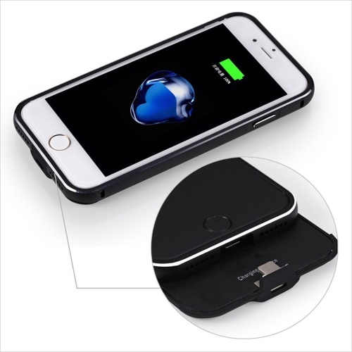 Para iPhone 7 8 Plus 4000mAh Batería Externa Puerto USB Externo Banco de energía Cargador Paquete Batería de respaldo
