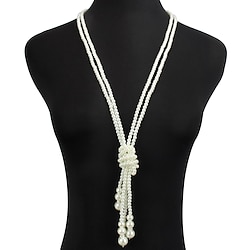 Pearl Necklace Choker Flapper Accessories Retro Vintage 1920s Alloy For The Great Gatsby Cosplay Women's Costume Jewelry Fashion Jewelry Lightinthebox