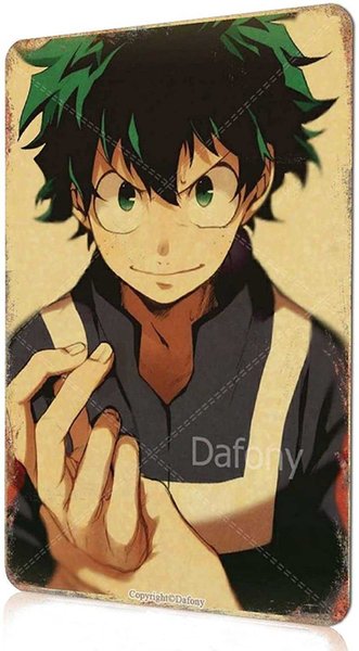Classic Japanese Anime Character Poster Vintage Metal Sign Retro Art Aesthetics Room Wall Decor 8 12 Inch3UWT