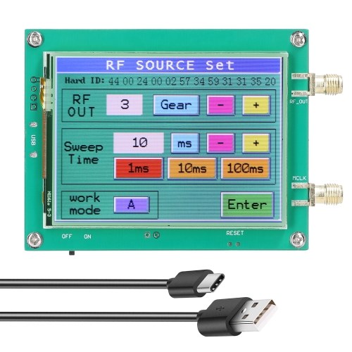 Générateur de Signal 23.5-6000MHz 0.5PPM Source de Signal à Faible Bruit Écran Tactile Contrôle Logiciel PC