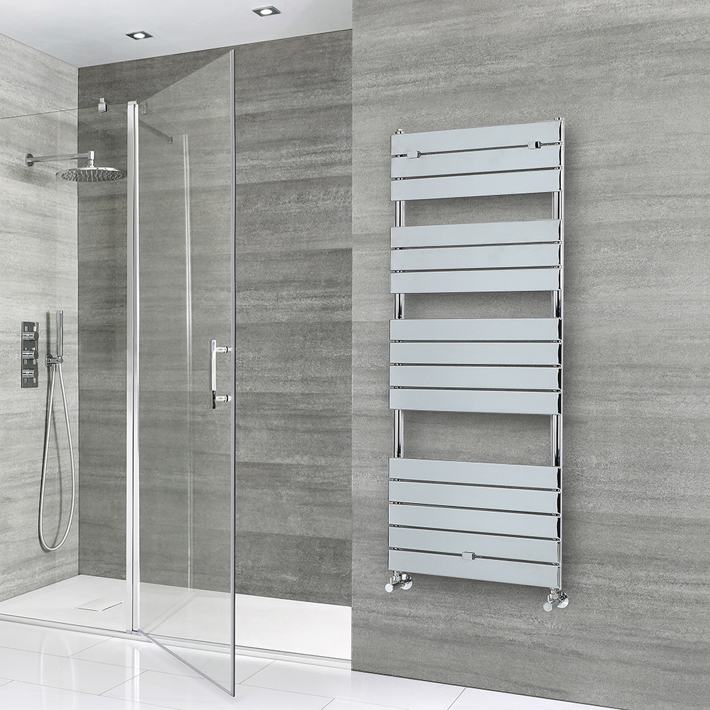 Radiador Toallero - Paneles Planos - Cromado - 1512mm x 600mm  - 666 Vatios- Lustro