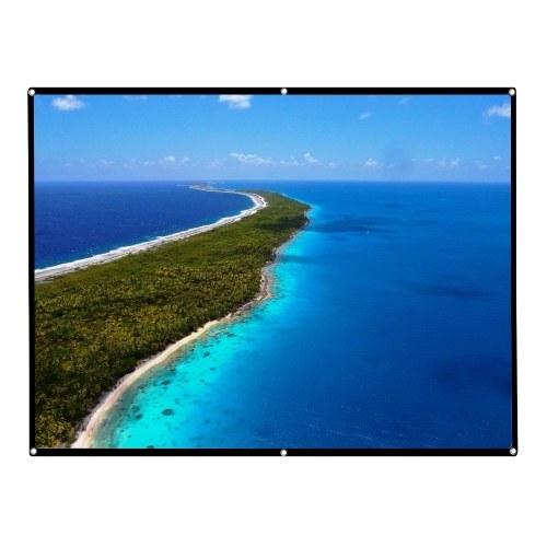 V100 Pantalla de proyector portátil de 100 pulgadas 4: 3
