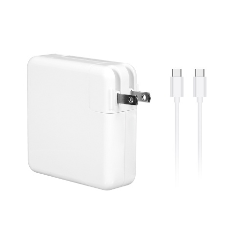 Adaptateur secteur pour ordinateur portable 61W Type-C Adaptateur secteur haute efficacité Adaptateur secteur USB-C avec câble Type-C