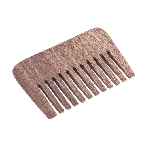 Peine de pelo de la barba de los hombres Peine de madera del bigote Peine del pelo facial masculino Peine del bolsillo de los hombres antiestáticos