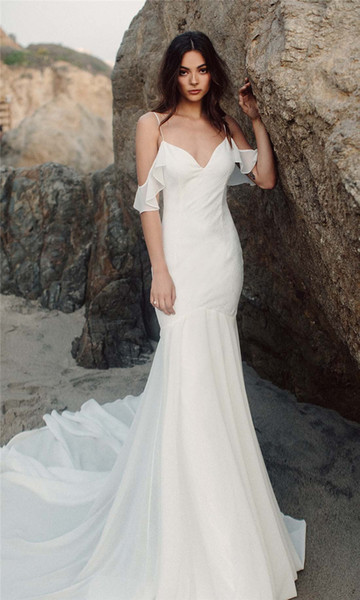Off Shoulder Lace Appliqued Wedding Dress Soft Tulle Beach Boho Bride Gowns Backless A-line Princess Bridal Dresses