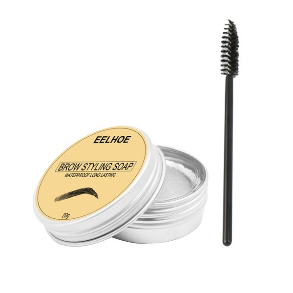 Free freight EELHOE OEM ODM Eyebrow Enhancers 3D Feathery Brows Eyebrow Shaping Cream Makeup Gel Styling Wax Soap Waterproof Long Lasting Eye brow Setting Kit