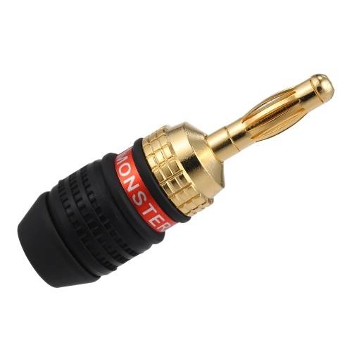 Conector banana Conector rojo y negro Altavoz Conector banana resistente a la corrosión Canales izquierdo y derecho para amplificador de audio y video Conector del cable del altavoz
