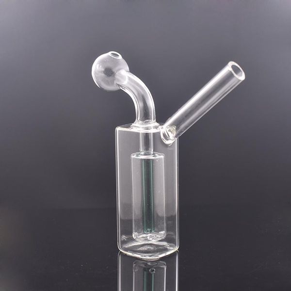 Protable Shisha Glass Oil Burner bong Hookah Small Ash Catchers smoking Glass Percolater Bubbler Pipes