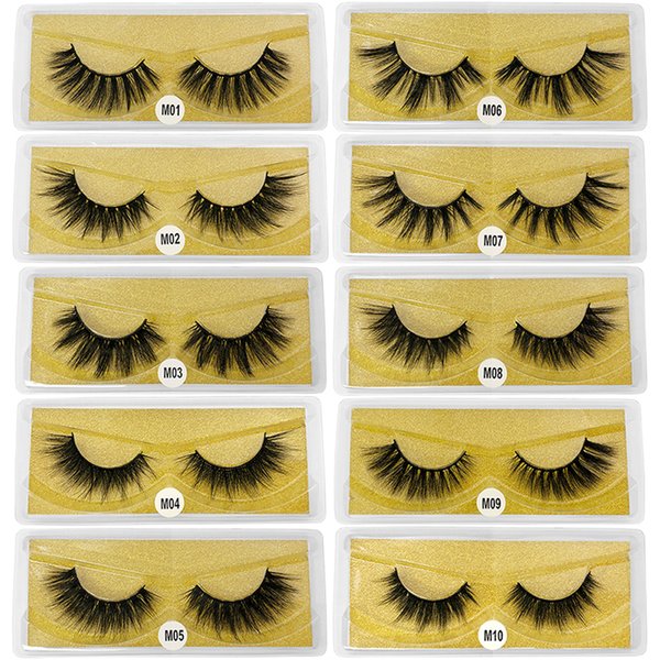 Wholesale mink eyelashes 3D mink lashes bulk eyelash extension natural false eyelashes makeup Long Eye Lashes