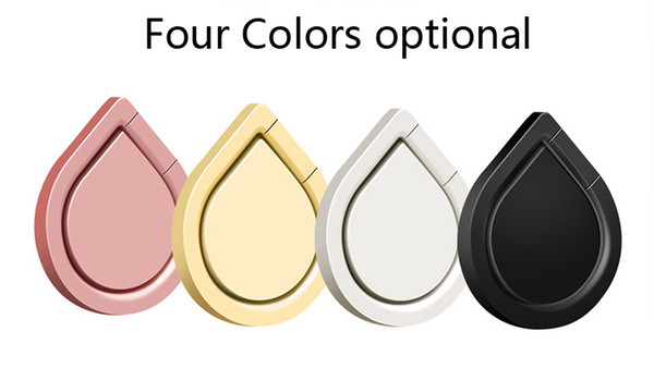 Metal Water Drop Ring Holder Mobile Phone Ring Stand 360° Spinner Smartphone Universal Metal Holder for I6 I7 Galaxy S8 S8edge S7edge Note8