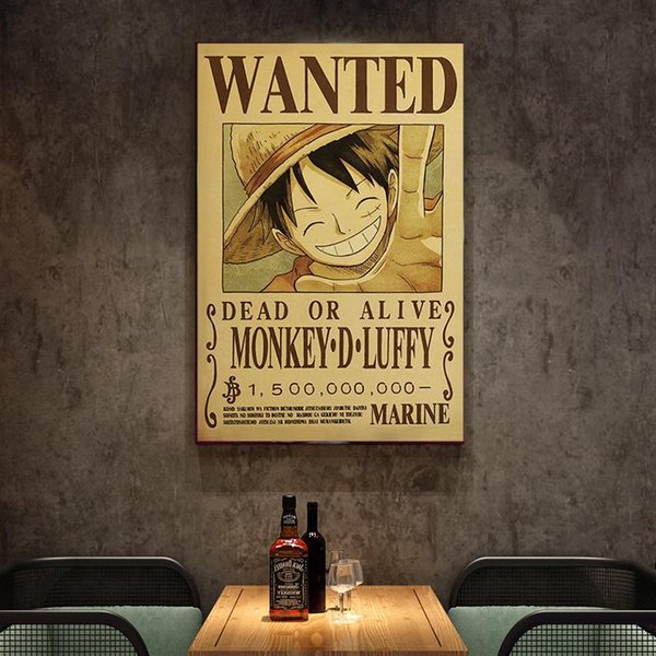 Paintings Japanse Cartoon Anime One Piece Luffy Art Decor Kwekerij Kinderkamer Living Poster Schilderij Muur Home Kwaliteit Canvas
