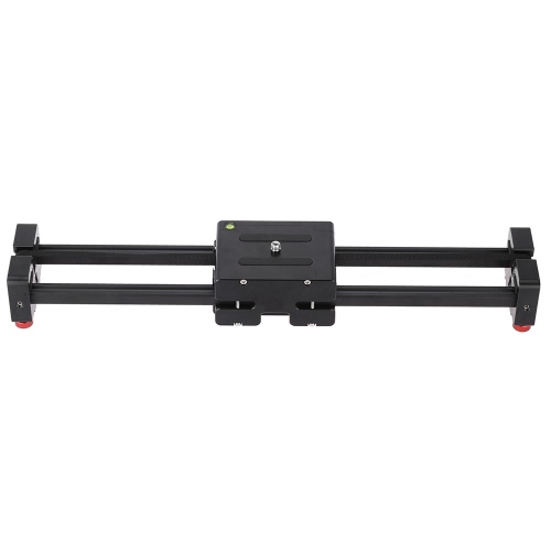 Andoer V2-500 compacta pista retráctil Dolly Slider 50cm carril tiro estabilizador Video 86cm distancia de deslizamiento real con 1/4