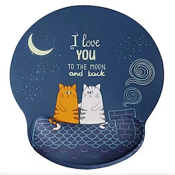 Tapis de souris repose-poignet 9.88.9 pouce Antidérapant Silicone Tissu Mousse à Mémoire Tapis de souris pour Ordinateurs PC Portable Bureau Maison Jeux miniinthebox