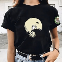 My Neighbor Totoro Cat T-shirt Anime Cartoon Anime Classic Street Style T-shirt For Men's Women's Unisex Adults' Hot Stamping 100% Polyester Lightinthebox