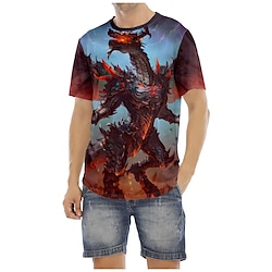 Dungeons  Dragons Gragon T-shirt Cartoon Manga Anime Graphic T-shirt For Men's Women's Unisex Adults' 3D Print 100% Polyester Casual Daily Lightinthebox