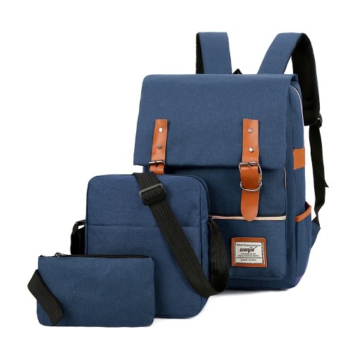 Sac à dos d'ordinateur de grande capacité Sac d'affaires de mode Sac de voyage de loisirs en plein air avec port USB externe Vin rouge