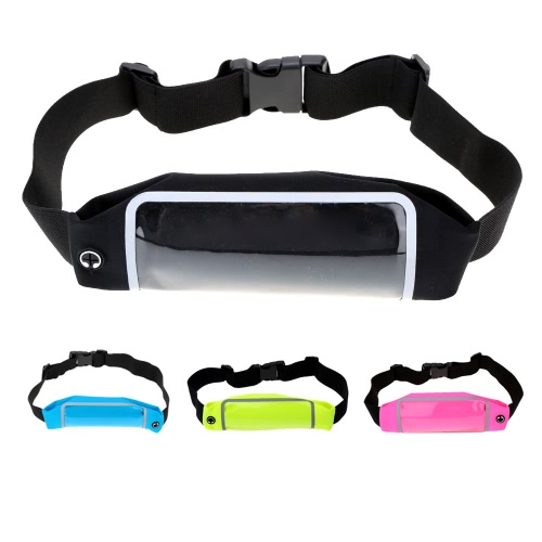 5,5 en correr deporte cintura bolsa teléfono móvil bolsa cartera correa caso cremallera bolso multifuncional cintura bolso