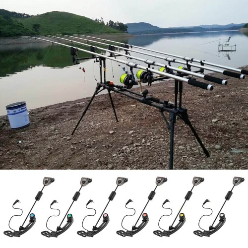 1pc LED Carp Fishing Swinger Hanger Illuminated Swinger Sensor Swinger Illuminated Bite Indicator Fishing Bite Alarm Fishing Tackle