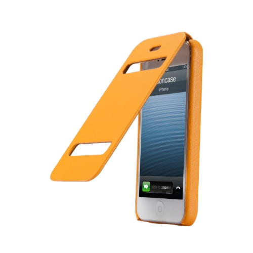 Jisoncase Flip Classic protection Etui Housse pour iPhone 5