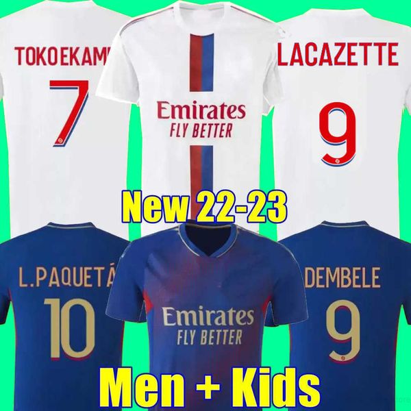 Fans player version 22 23 Maillot 4TH 2022 2023 Soccer Jersey OL digital fourth football shirts TOKO EKAMBI BRUNO G CHERKI AOUAR HOME