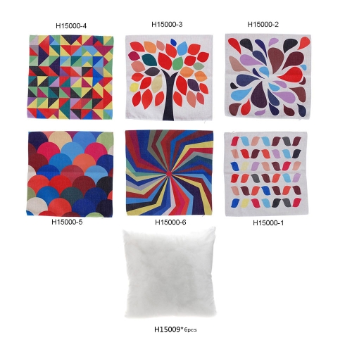 Colorful Color Matching Cotton and Linen Pillowcase Back Cushion Cover Throw Pillow Case for Bed Sofa Car Home Decorative Decor 45 * 45cm