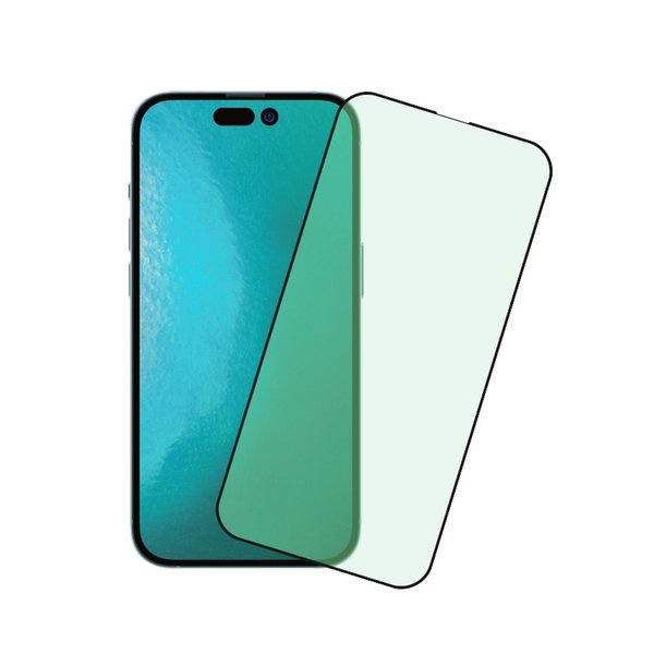 Green light film Anti-static Tempered Glass Phone Screen Protector for iPhone 12 13 Pro Max 11 XS XR Full coverage Non-porous and dust-proof protects eyes anti-blue light