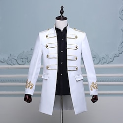 Prince Aristocrat Retro Vintage Rococo Medieval 18th Century Coat Masquerade Men's Costume Vintage Cosplay Long Sleeve Coat Lightinthebox