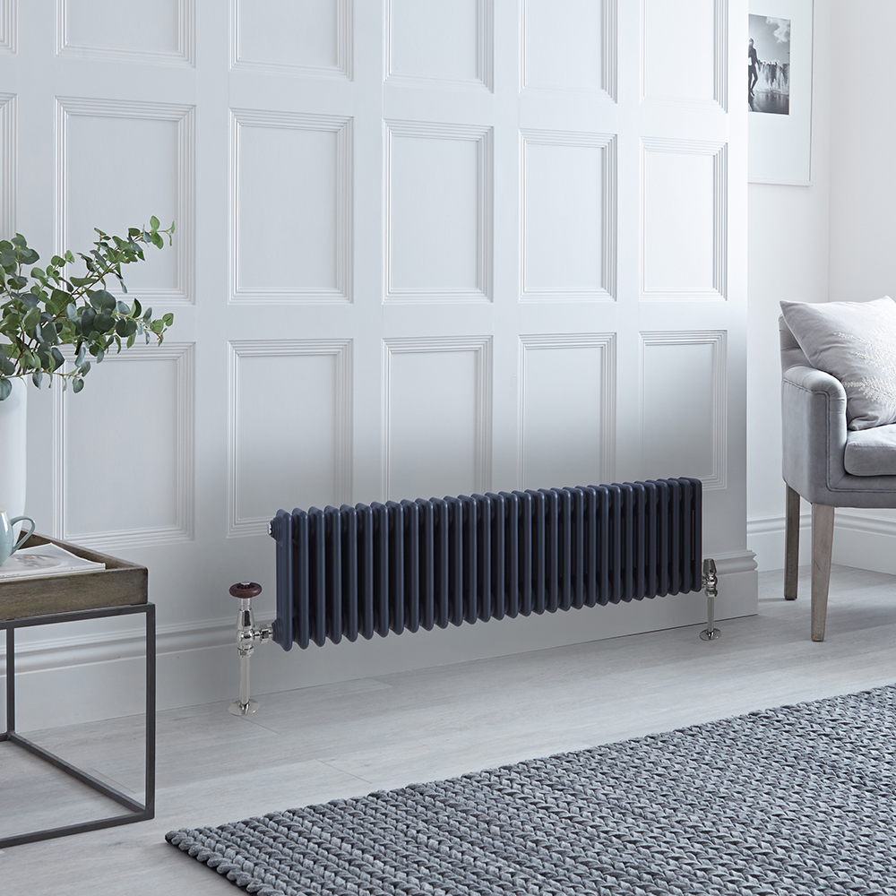 Radiador Horizontal Antracita Tradicional de 3 Columnas - 300mm x 1415mm - Regent