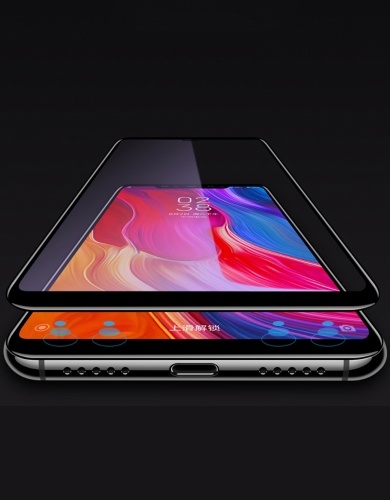 1 Unids Protector de Pantalla 9H Película de Vidrio Templado Curvado Ultra-Delgado de Alta Transparencia Anti-Dirt Shatterproof Anti-Scratch Película Protectora de Teléfono para Xiaomi 8