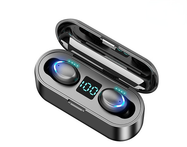 F9-5c TWS Bluetooth 5.0 Wireless Smart Touch 8D Subwoofer HiFi Stereo Headphones(The logistics price Pls Contact us)