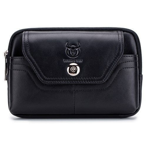 Pochette de ceinture en cuir pour hommes sac banane pochette de téléphone avec boucle de ceinture