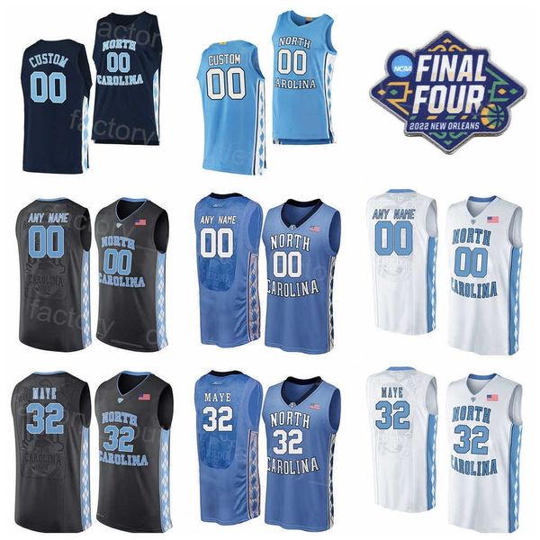 NCAA North Carolina Tar Heels College Basketball 2 Cole Anthony Jersey 2022 Final Four 13 Cameron Johnson 2 Coby White 32 Luke Maye 2 Joel Berry II 44 Justin Jackson