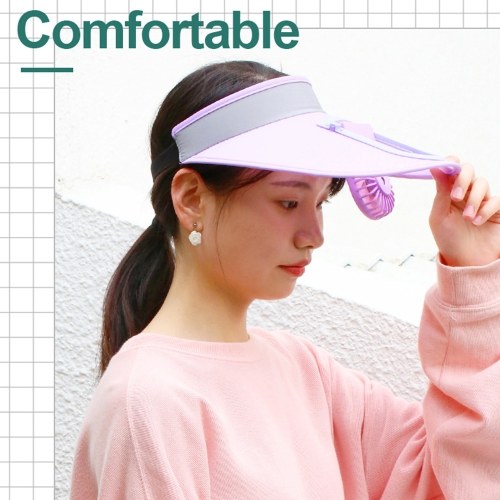 Ventilateur extérieur de chapeau de soleil de chapeau de soleil de sport d'été ventilateur frais pour le cyclisme