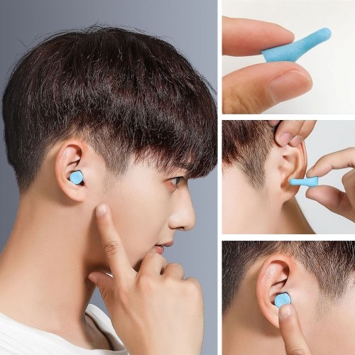 5 paires de bouchons d'oreilles en mousse ultra-douce