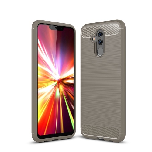 Caja del teléfono Cable de fibra de carbono Dibujo TPU Cubierta de protección del teléfono Protector de teléfono móvil ligero y simple para HUAWEI Mate 20 Lite