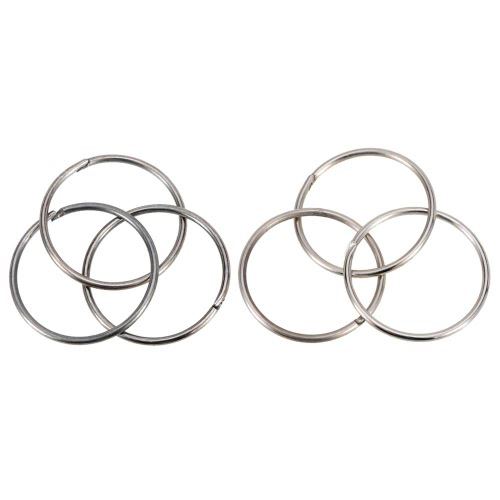 3pcs llavero redondo Split llaveros herramienta esencial al aire libre