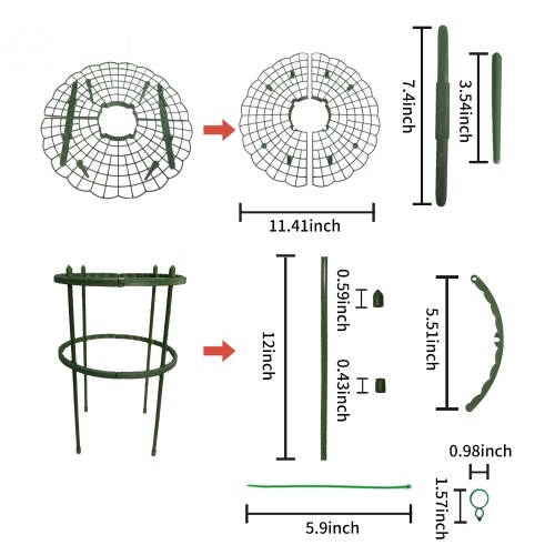 YEGBONG Support de fraise Piseaux d'escalade pour petites plantes Légumes