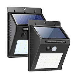 Outdoor Solar Wall Lights 4PCS 2PCS 3 Modes LED Solar Motion Sensor Outdoor Lamp IP65 Waterproof Light Control Solar Wall Lamp Suitable for Garage Fence Deck Courtyard Lightinthebox